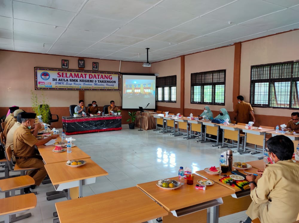 Rapat Sosialisasi Pemilihan Ketua OSIS serentak di SMK Takengon, tanggal 27 Mei 2021